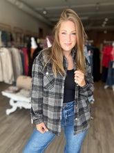 Load image into Gallery viewer, Black Flannel Shacket