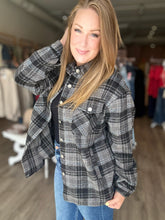 Load image into Gallery viewer, Black Flannel Shacket
