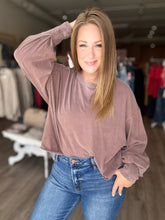 Load image into Gallery viewer, Chestnut Washed Long Sleeve Tee