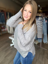 Load image into Gallery viewer, Grey Round Roll Neck Sweater