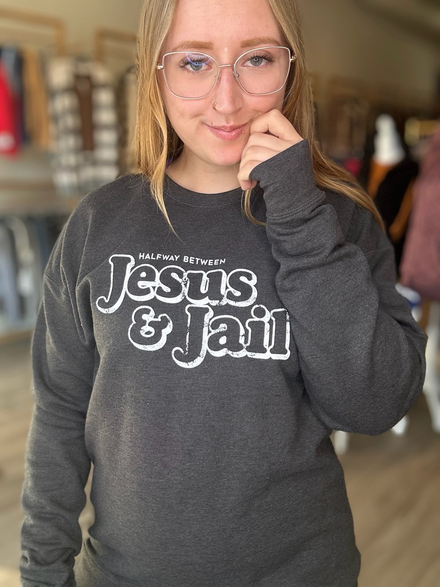 Dk Grey J & J Crewneck