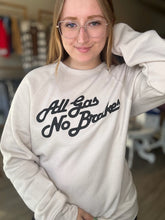 Load image into Gallery viewer, All Gas No Brakes Taupe Crewneck