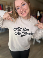 Load image into Gallery viewer, All Gas No Brakes Taupe Crewneck