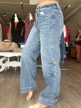 Load image into Gallery viewer, Flying Monkey High Rise Trouser Hem Jeans