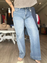Load image into Gallery viewer, Flying Monkey High Rise Trouser Hem Jeans