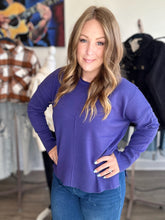 Load image into Gallery viewer, Indigo Round Roll Neck Sweater