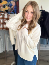 Load image into Gallery viewer, Cream Round Roll Neck Sweater