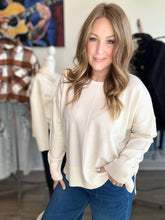 Load image into Gallery viewer, Cream Round Roll Neck Sweater