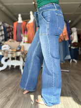 Load image into Gallery viewer, Flying Monkey Tie Waist Wide Leg Jeans