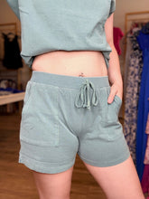 Load image into Gallery viewer, Dark Teal Cotton Short Set