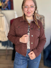 Load image into Gallery viewer, Risen Burnt Sienna Washed Denim Jacket