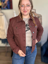 Load image into Gallery viewer, Risen Burnt Sienna Washed Denim Jacket