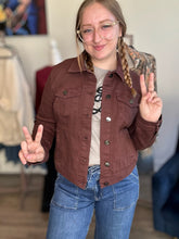 Load image into Gallery viewer, Risen Burnt Sienna Washed Denim Jacket
