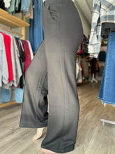 Load image into Gallery viewer, Black Pintuck Modal Pants