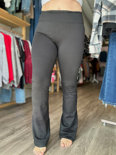 Black Bootcut Leggings