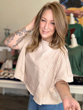 Load image into Gallery viewer, Sand Beige Cropped Box Tee