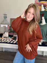 Load image into Gallery viewer, Heather Rust Oversized Sweater