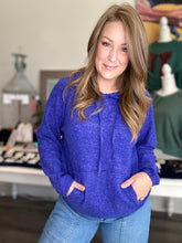 Load image into Gallery viewer, Blue Hacci Hoodie Sweater