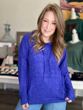 Load image into Gallery viewer, Blue Hacci Hoodie Sweater