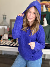 Load image into Gallery viewer, Blue Hacci Hoodie Sweater