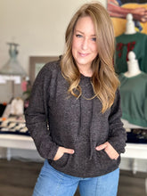 Load image into Gallery viewer, Black Hacci Hoodie Sweater