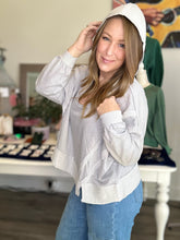 Load image into Gallery viewer, Grey Contrast Trim Hoodie
