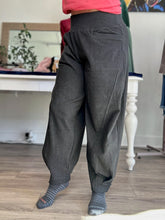 Load image into Gallery viewer, Black Tapered Brushed Joggers