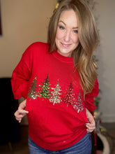 Load image into Gallery viewer, Red Christmas Tree Sweater