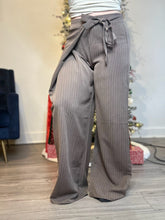 Load image into Gallery viewer, Mocha Wrap Front Dress Pant