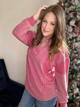 Load image into Gallery viewer, Pink Mineral Washed Pullover
