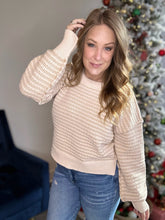 Load image into Gallery viewer, Taupe Texture Knit Sweater