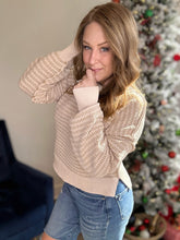 Load image into Gallery viewer, Taupe Texture Knit Sweater