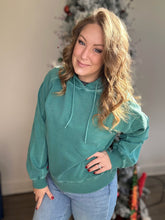 Load image into Gallery viewer, Teal Washed Hoodie