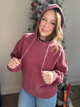 Load image into Gallery viewer, Cabernet Washed Hoodie