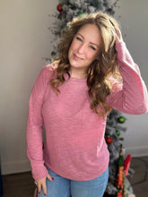Load image into Gallery viewer, Rose Sweater Knit Long Sleeve