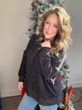 Load image into Gallery viewer, Black Brushed Oversized Sweater