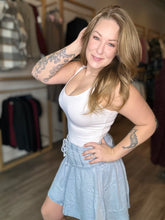 Load image into Gallery viewer, White Double Layered Tank Top