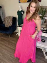 Load image into Gallery viewer, Fuchsia Cami Maxi Dress