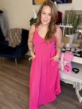 Load image into Gallery viewer, Fuchsia Cami Maxi Dress