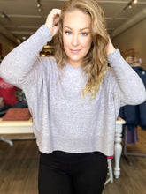 Load image into Gallery viewer, Grey Brushed Dolman Sweater