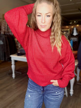 Load image into Gallery viewer, Red Bishop Sleeve Sweater