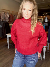 Load image into Gallery viewer, Red Bishop Sleeve Sweater