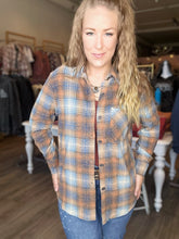 Load image into Gallery viewer, Auburn Pocketed Plaid Shacket