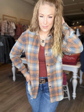 Load image into Gallery viewer, Auburn Pocketed Plaid Shacket