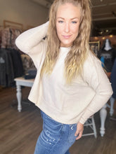 Load image into Gallery viewer, Sand Beige Brushed Dolman Sweater