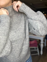 Load image into Gallery viewer, Grey Bishop Sleeve Sweater