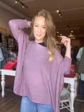 Load image into Gallery viewer, Mulberry Linen Dolman Smock Sleeve Top