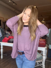Load image into Gallery viewer, Mulberry Linen Dolman Smock Sleeve Top