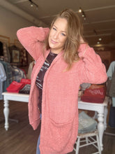 Load image into Gallery viewer, Mauve Double Pocket Cardigan