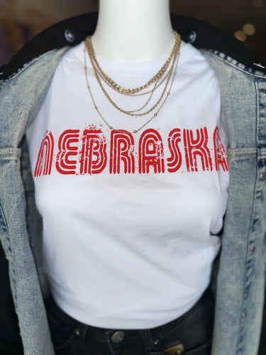 State Lines White Graphic Tee